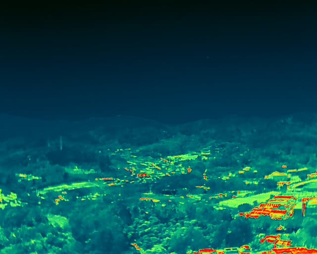 Thermal capture, Rainbow palette