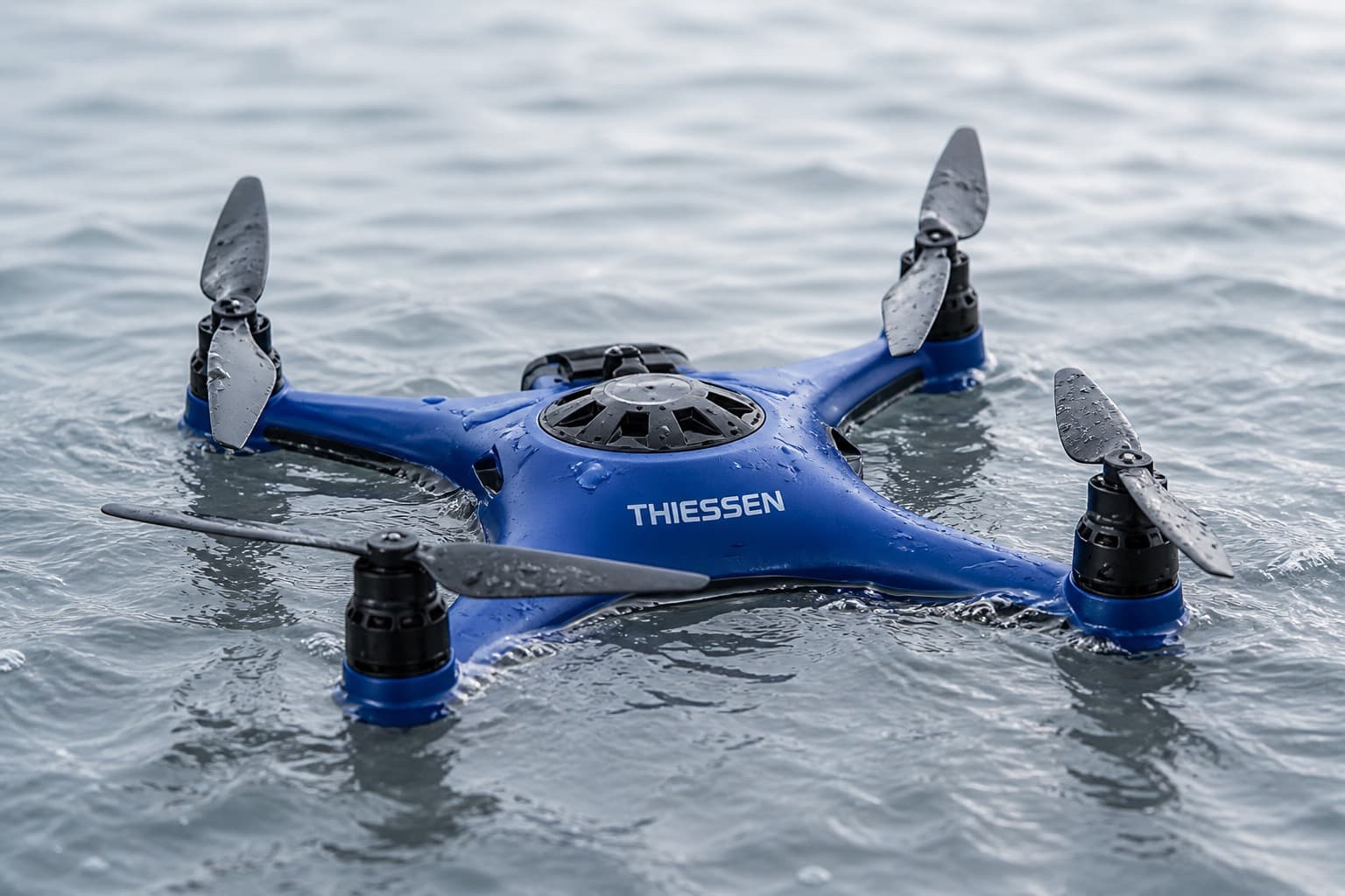TD3 reference platform — saltwater-proof airframe floating on water